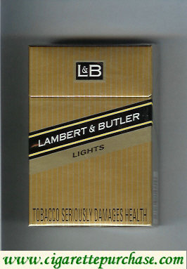 L&B Lambert and Butler Lights cigarettes hard box